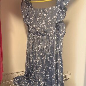 Floral Blue Dress